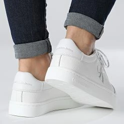 Promo 💯 Baskets Femme Classic Cupsole Low 0829 Triple White de Calvin Klein 🔥 -France Calvin Klein Soldes 2024 calvin klein 333205 YW0YW00829 0K8 20221028T115401 04