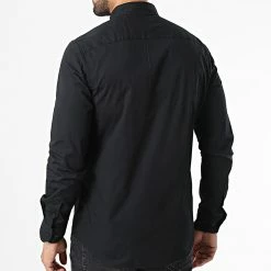 Sortie 🔥 Chemise Manches Longues Stretch Poplin 0856 Noir de Calvin Klein 🎁 -France Calvin Klein Soldes 2024 calvin klein 333272 k10k110856 BEH 20220819T142101 04