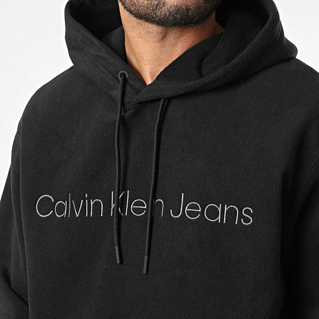 Bon marché 🔔 Sweat Capuche 2193 Noir de Calvin Klein ❤️ 2 Bon marché 🔔 Sweat Capuche 2193 Noir de Calvin Klein ❤️ – Image 2