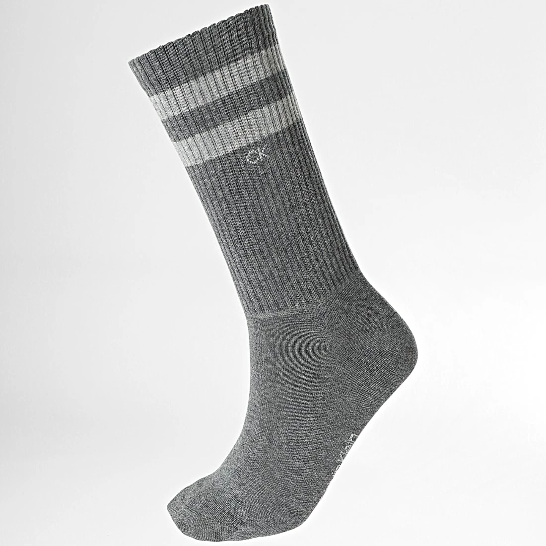 Vente flash ❤️ Lot De 2 Paires De Chaussettes 701218711 Gris Chiné de Calvin Klein 👍 2 Vente flash ❤️ Lot De 2 Paires De Chaussettes 701218711 Gris Chiné de Calvin Klein 👍 – Image 2