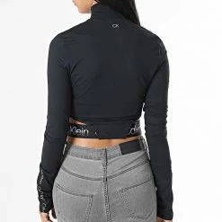 Meilleure vente ✔️ Top Manches Longues Femme GWF2K200 Noir de Calvin Klein 🧨 -France Calvin Klein Soldes 2024 calvin klein 333715 GWF2K200 BAE 20220905T154948 04