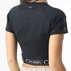 Top 10 🧨 Tee 👕 Shirt Crop Femme GWF2K102 Noir de Calvin Klein 🎁 -France Calvin Klein Soldes 2024 calvin klein 333721 GWF2K102 BAE 20221021T155836 04
