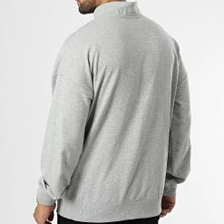 Tout neuf 👍 Sweat Col Zippé NM2299E Gris Chiné de Calvin Klein 💯 -France Calvin Klein Soldes 2024 calvin klein 333757 NM2299E P7A 20220905T155646 04