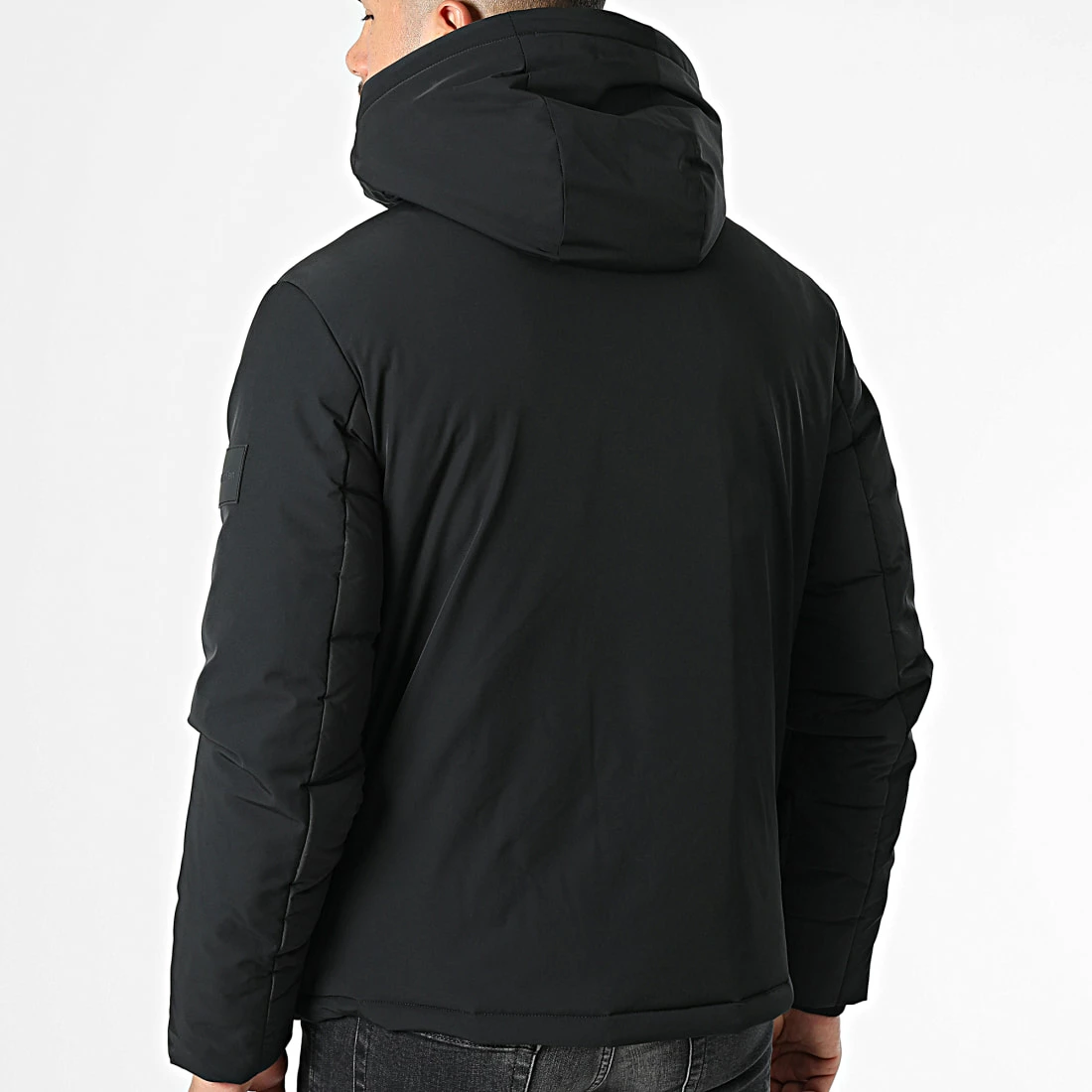 Tout neuf ❤️ Doudoune Capuche Stitchless Mix Media 0325 Noir de Calvin Klein 🎁 4 Tout neuf ❤️ Doudoune Capuche Stitchless Mix Media 0325 Noir de Calvin Klein 🎁 – Image 4