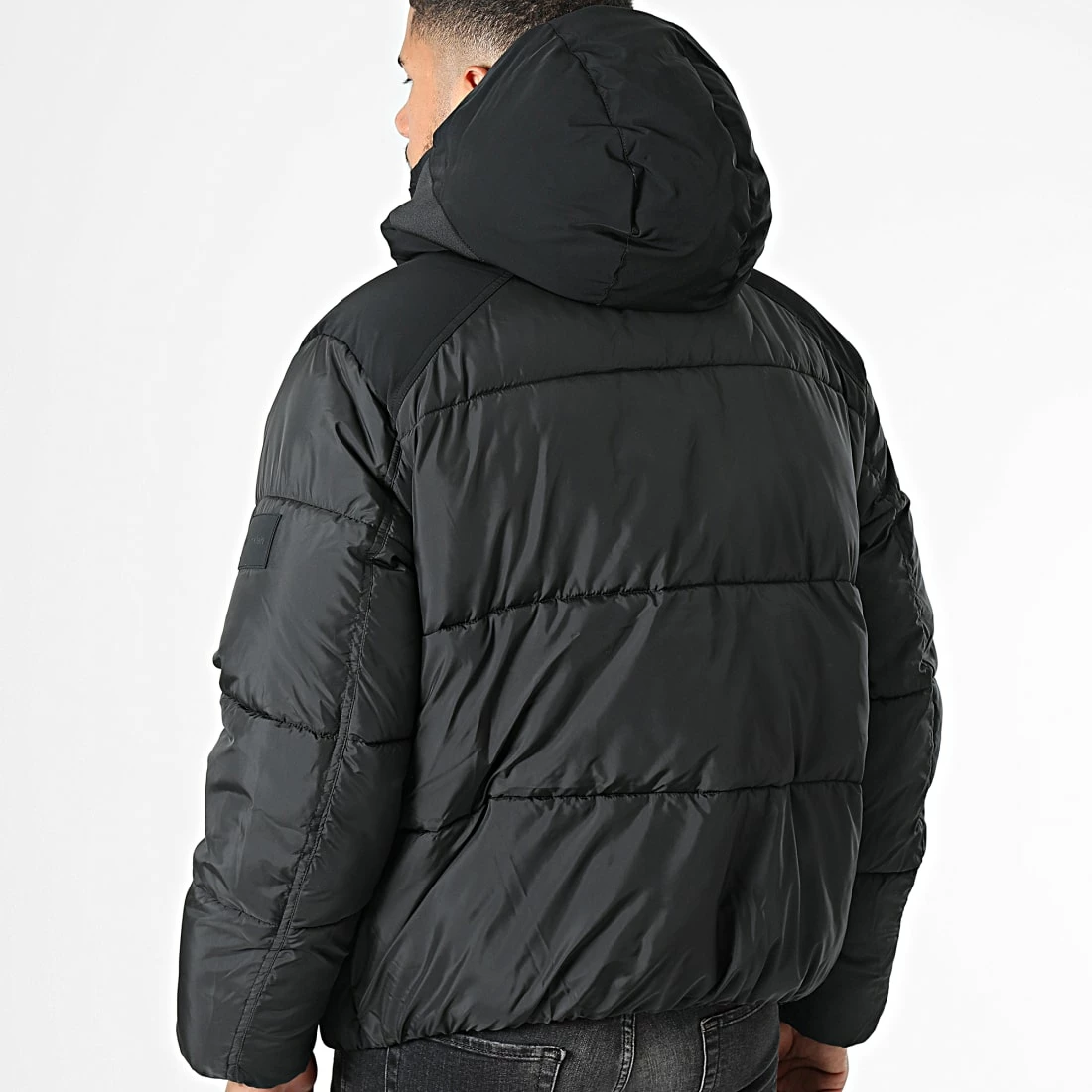 Coupon 😍 Doudoune Capuche Mix Media 0329 Noir de Calvin Klein 🌟 4 Coupon 😍 Doudoune Capuche Mix Media 0329 Noir de Calvin Klein 🌟 – Image 4