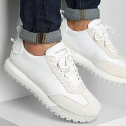Tout neuf 🎉 Baskets Toothy Runner 0417 Triple White de Calvin Klein 💯