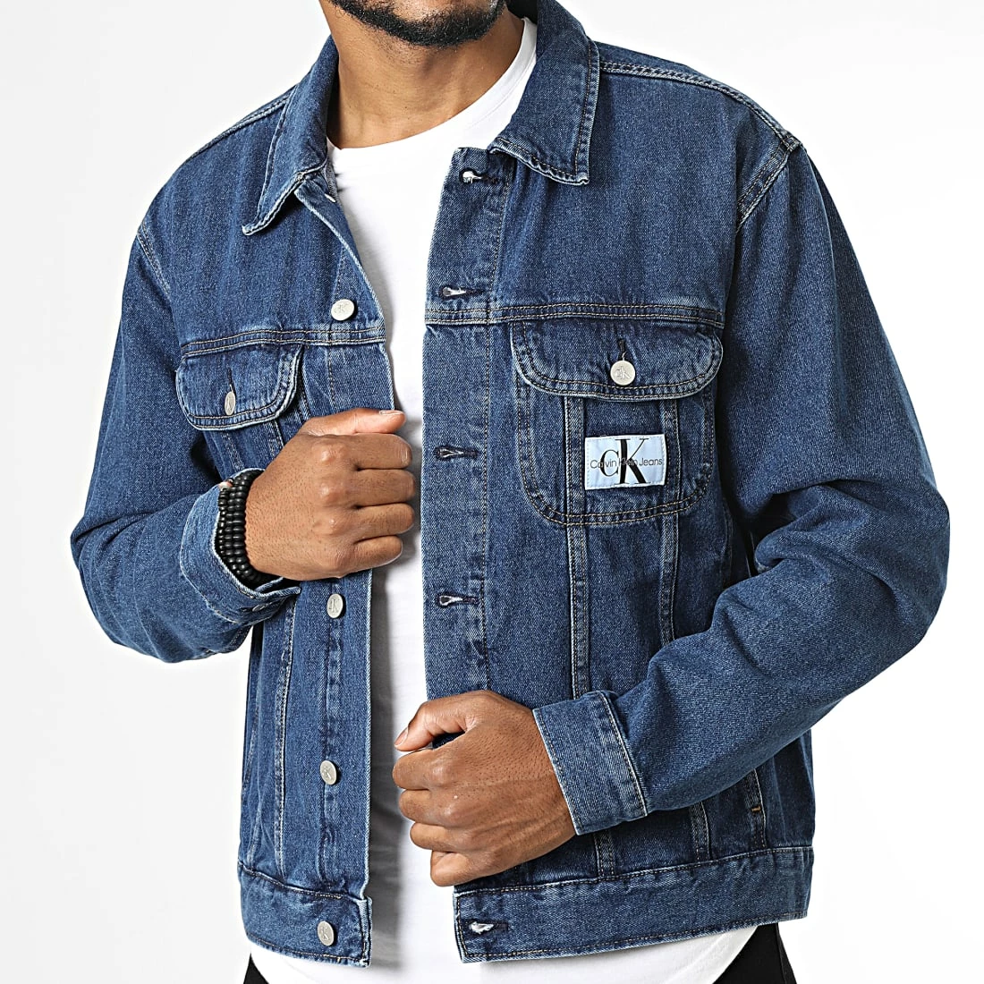 Coupon ✔️ Veste Jean 1267 Bleu Denim de Calvin Klein 🧨 1 Coupon ✔️ Veste Jean 1267 Bleu Denim de Calvin Klein 🧨