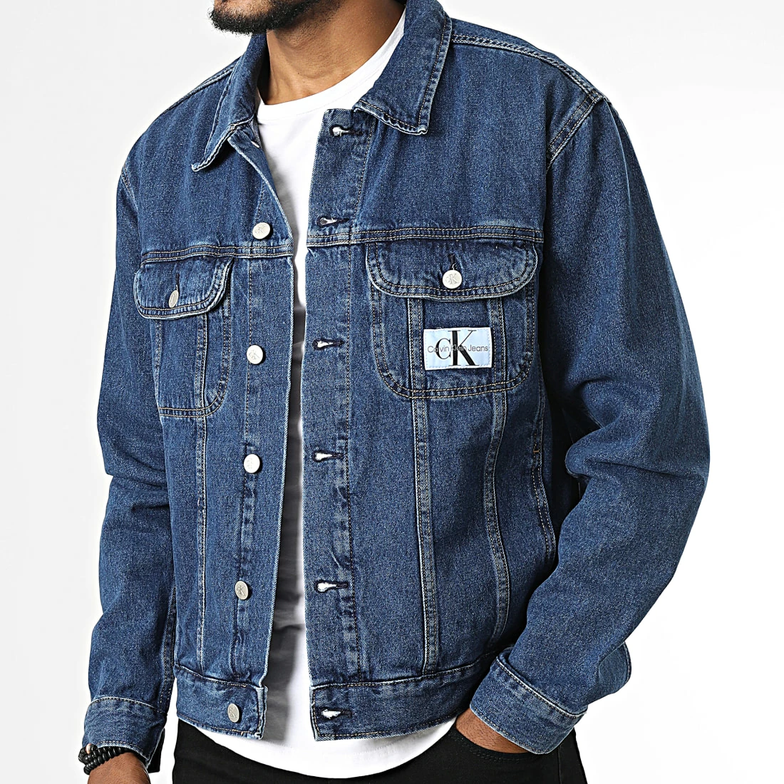 Coupon ✔️ Veste Jean 1267 Bleu Denim de Calvin Klein 🧨 3 Coupon ✔️ Veste Jean 1267 Bleu Denim de Calvin Klein 🧨 – Image 3