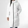 Coupon 👏 Doudoune Longue Capuche Femme 9820 Blanc de Calvin Klein 🥰
