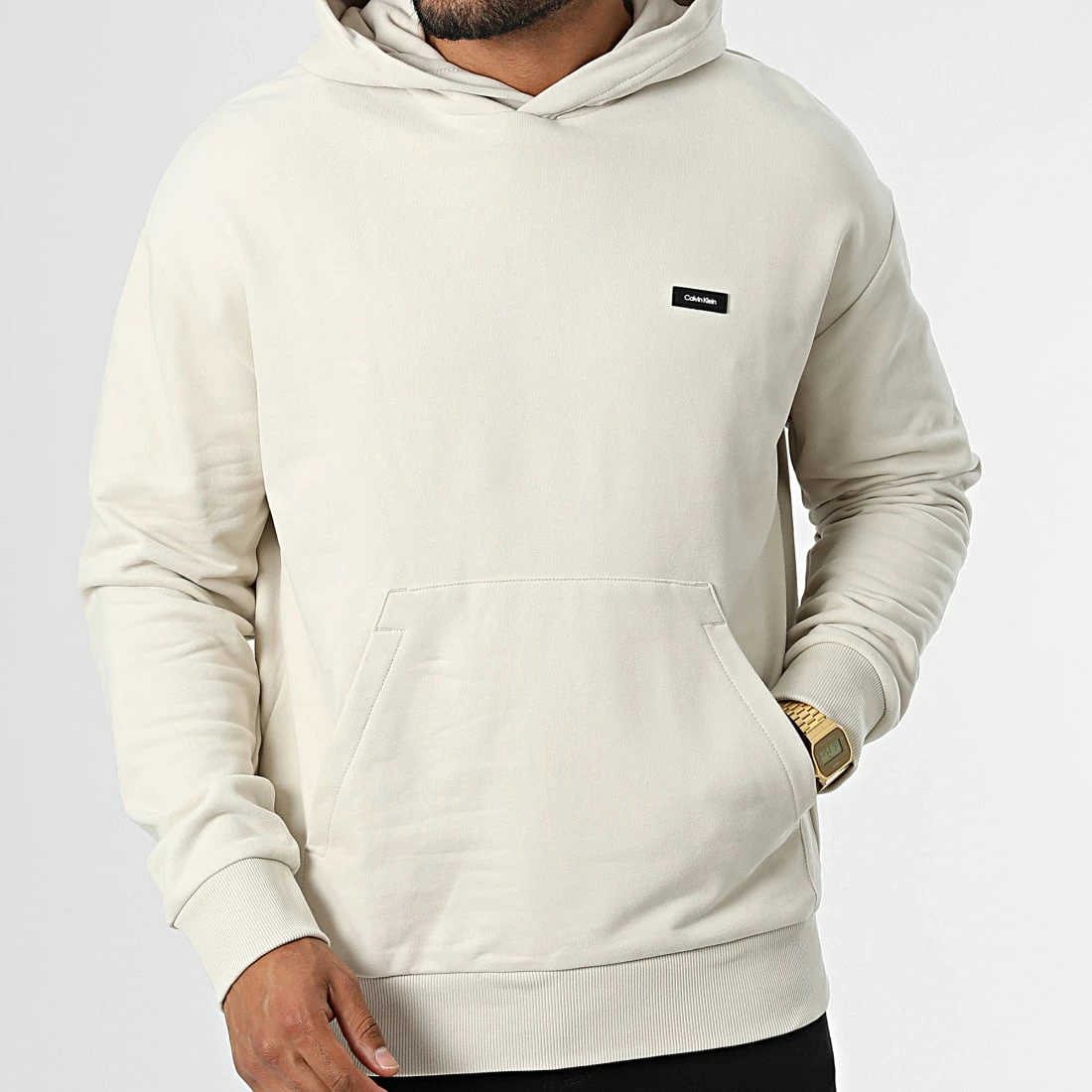 Acheter 😍 Sweat Capuche Cotton Comfort 0606 Beige de Calvin Klein ⌛ 3 Acheter 😍 Sweat Capuche Cotton Comfort 0606 Beige de Calvin Klein ⌛ – Image 3