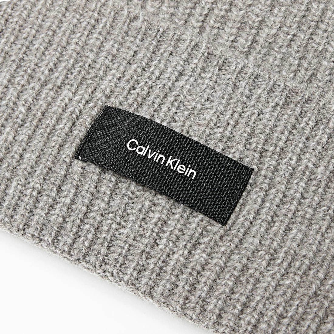 Budget 😍 Bonnet Daddy Wool Rib 7495 Gris Chiné de Calvin Klein 🥰 2 Budget 😍 Bonnet Daddy Wool Rib 7495 Gris Chiné de Calvin Klein 🥰 – Image 2
