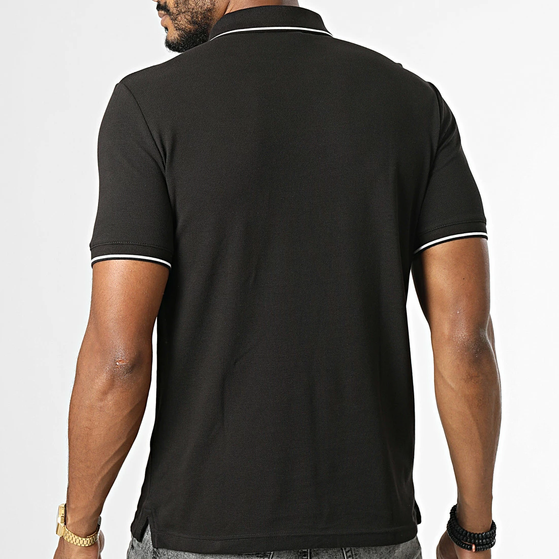 Coupon 🥰 Polo A Manches Courtes Stretch Pique Tipping 0596 Noir de Calvin Klein ❤️ 4 Coupon 🥰 Polo A Manches Courtes Stretch Pique Tipping 0596 Noir de Calvin Klein ❤️ – Image 4