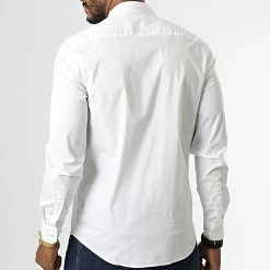 Les meilleures critiques de 🔥 Chemise Manches Longues Stretch Poplin 0856 Blanc de Calvin Klein 💯 -France Calvin Klein Soldes 2024 calvin klein 335318 K10K110856 YAF 20220905T155850 04