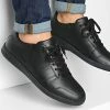 Acheter ⌛ Baskets Low Top Lace up Leather 0471 Triple Black de Calvin Klein 👏