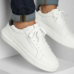 Remise 🥰 Baskets Chunky Cupsole 0330 Bright White de Calvin Klein 💯