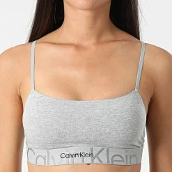 Coupon ⭐ Brassière Femme 6989E Gris Chiné de Calvin Klein 🌟