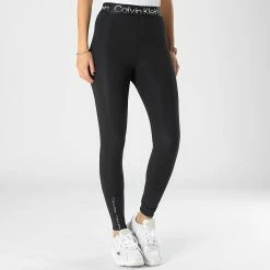 Top 10 👏 Legging Femme GWF2L605 Noir de Calvin Klein 👏 -France Calvin Klein Soldes 2024 calvin klein 337179 GWF2L605 BAE 20221011T145322 03