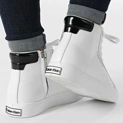 Bon marché 🤩 Baskets Montantes Femme Vulc High Top 0840 White de Calvin Klein 🔔 -France Calvin Klein Soldes 2024 calvin klein 337623 HW0HW00840 0K6 20220921T152656 04