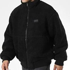 Meilleure vente ✔️ Veste Zippée Fourrure 1968 Noir de Calvin Klein ✔️