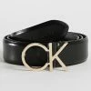 Remise 👏 Ceinture Re-Lock CK Logo 0157 Noir Doré de Calvin Klein 🌟