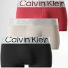 Le moins cher 😍 Lot De 3 Boxers NB3074A Noir Beige Bordeaux de Calvin Klein 👍