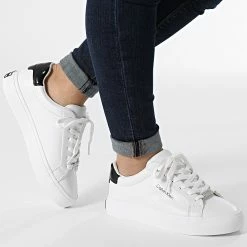De gros 👍 Baskets Femme Vulc Lace Up 0839 White de Calvin Klein 🎁 -France Calvin Klein Soldes 2024 calvin klein 337844 HW0HW00839 0K6 20220921T152817 03