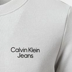 Sortie ✔️ Sweat Crewneck Enfant Stack Logo 1292 Gris de Calvin Klein 🌟 -France Calvin Klein Soldes 2024 calvin klein 337874 IB0IB01292 PRJ 20221110T151145 02