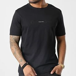 Bon marché 🔥 Tee 👚 Shirt GMF2K140 Noir de Calvin Klein 🧨 -France Calvin Klein Soldes 2024 calvin klein 338124 GMF2K140 BAE 20221104T144927 03