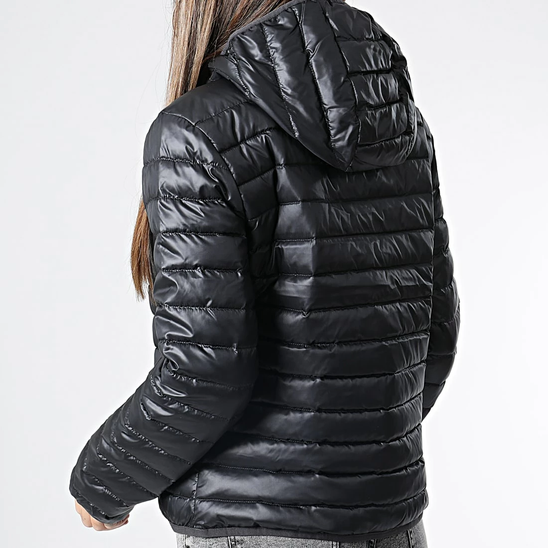 Nouveau 🔔 Doudoune Capuche Femme GWF2O510 Noir de Calvin Klein 🎉 4 Nouveau 🔔 Doudoune Capuche Femme GWF2O510 Noir de Calvin Klein 🎉 – Image 4