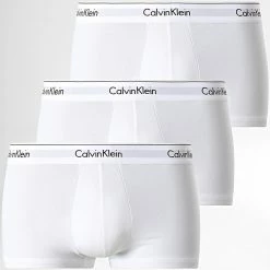 Nouveau 😀 Lot De 3 Boxers NB2380A Blanc de Calvin Klein 🧨