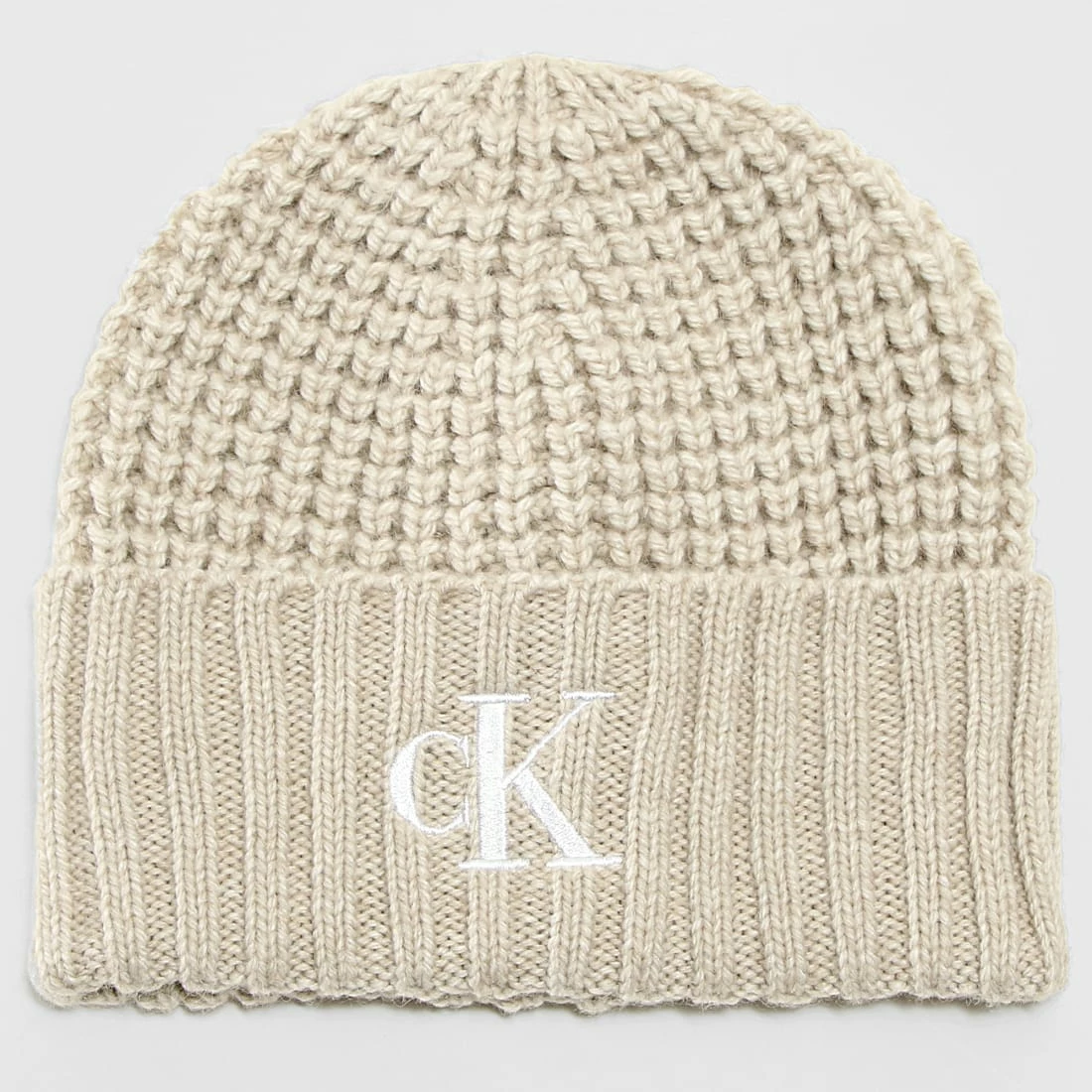 Meilleur prix 😉 Lot Echarpe Et Bonnet Waffle 0149 Beige de Calvin Klein 🎉 2 Meilleur prix 😉 Lot Echarpe Et Bonnet Waffle 0149 Beige de Calvin Klein 🎉 – Image 2