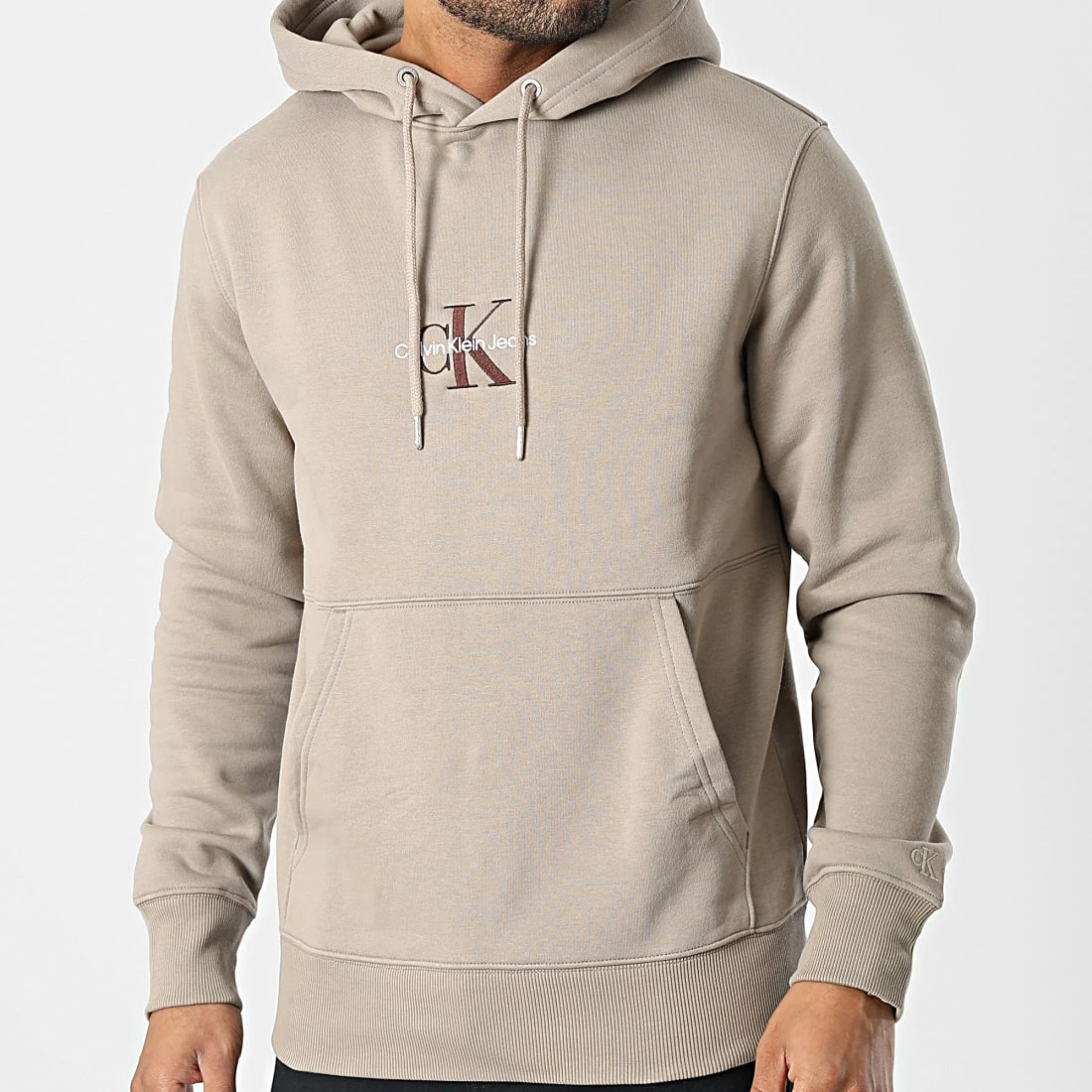 Vente flash 👍 Sweat Capuche 0836 Taupe de Calvin Klein 💯 3 Vente flash 👍 Sweat Capuche 0836 Taupe de Calvin Klein 💯 – Image 3