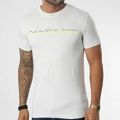 Meilleur prix 🛒 Tee 👕 Shirt Mixed Institutional 0878 Gris Clair de Calvin Klein ✔️ -France Calvin Klein Soldes 2024 calvin klein 339216 J30J320878 PRF 20221104T152815 03