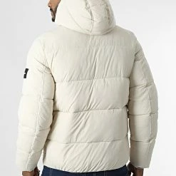 Sortie 😀 Doudoune Capuche Crinkle Nylon Puffer 0336 Beige de Calvin Klein ❤️ -France Calvin Klein Soldes 2024 calvin klein 339420 K10K110336 ACE 20220927T154248 04