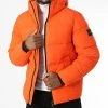 Grosses soldes 😍 Doudoune Capuche Crinkle Nylon Puffer 0336 Orange de Calvin Klein ✔️