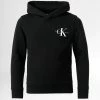 Coupon ⭐ Sweat Capuche Enfant Small Monogram 0266 Noir de Calvin Klein 😀