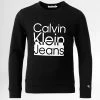 Meilleure vente 👏 Sweat Crewneck Enfant Box Logo 1438 Noir de Calvin Klein ❤️