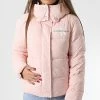Meilleur prix 🤩 Doudoune Femme Capuche Mono Logo 9007 Rose de Calvin Klein 👍