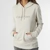 Nouveau 😉 Sweat Capuche Femme GWS2W311 Beige de Calvin Klein 💯