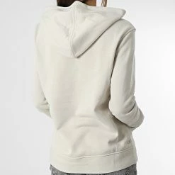 Nouveau 😉 Sweat Capuche Femme GWS2W311 Beige de Calvin Klein 💯 -France Calvin Klein Soldes 2024 calvin klein 340827 GWS2W311 2JX 20221114T122424 04