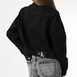 Sortie 🥰 Veste Jean Femme 9353 Noir de Calvin Klein 😍 -France Calvin Klein Soldes 2024 calvin klein 341865 J20J219353 1AP 20221124T091425 04