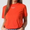 Tout neuf ❤️ Tee 👚 Shirt 9889 Orange de Calvin Klein ❤️