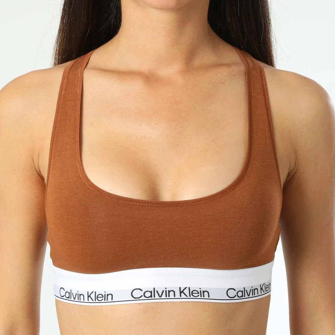 Budget ⌛ Brassière Femme QF7044E Marron de Calvin Klein ⌛ 1 Budget ⌛ Brassière Femme QF7044E Marron de Calvin Klein ⌛