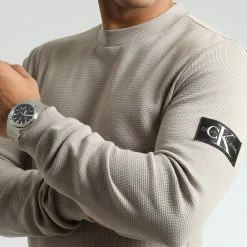 Gazebo Parts Direct Sales Store 49 Acheter 🤩 Pull Monologo Badge 6610 Beige Foncé de Calvin Klein 🔥