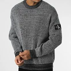 Promo 🎁 Pull Badge Plated 1685 Noir Chiné de Calvin Klein ✔️ 6 Promo 🎁 Pull Badge Plated 1685 Noir Chiné de Calvin Klein ✔️ -France Calvin Klein Soldes 2024 calvin klein 342610 J30J321685 BEH 20221027T152315 03