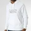 Meilleure vente ⭐ Sweat Capuche Distorted Logo 0075 Blanc de Calvin Klein 😉