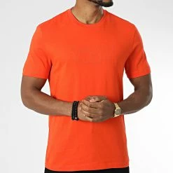 Top 10 🔔 Tee 👚 Shirt Distorted Logo 0113 Orange de Calvin Klein ✨ -France Calvin Klein Soldes 2024 calvin klein 342877 K10K110113 S04 20221014T142324 03