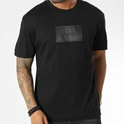 Acheter 🔥 Tee 👚 Shirt Textured Logo Box 0115 Noir de Calvin Klein 🎉 -France Calvin Klein Soldes 2024 calvin klein 342880 K10K110115 BEH 20221013T152527 03