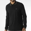 Meilleure vente 🎉 Polo Manches Longues 0126 Noir de Calvin Klein 😉