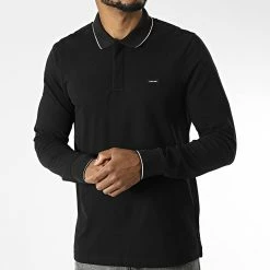 Meilleure vente 🎉 Polo Manches Longues 0126 Noir de Calvin Klein 😉 -France Calvin Klein Soldes 2024 calvin klein 342881 K10K110126 BEH 20221020T112050 03